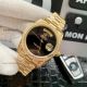 Perfect Replica Rolex Day Date Black Face Yellow Gold Diamond Bezel All Gold Band 36mm Watch  (2)_th.jpg